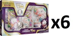 Pokemon Hisuian Zoroark VSTAR Premium Collection Box CASE (6 Boxes)